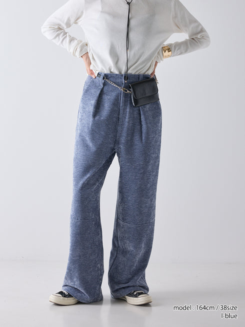 【 予約:11月中旬 】MOLE TWILL TUCK WIDE PT /Y254-31136
